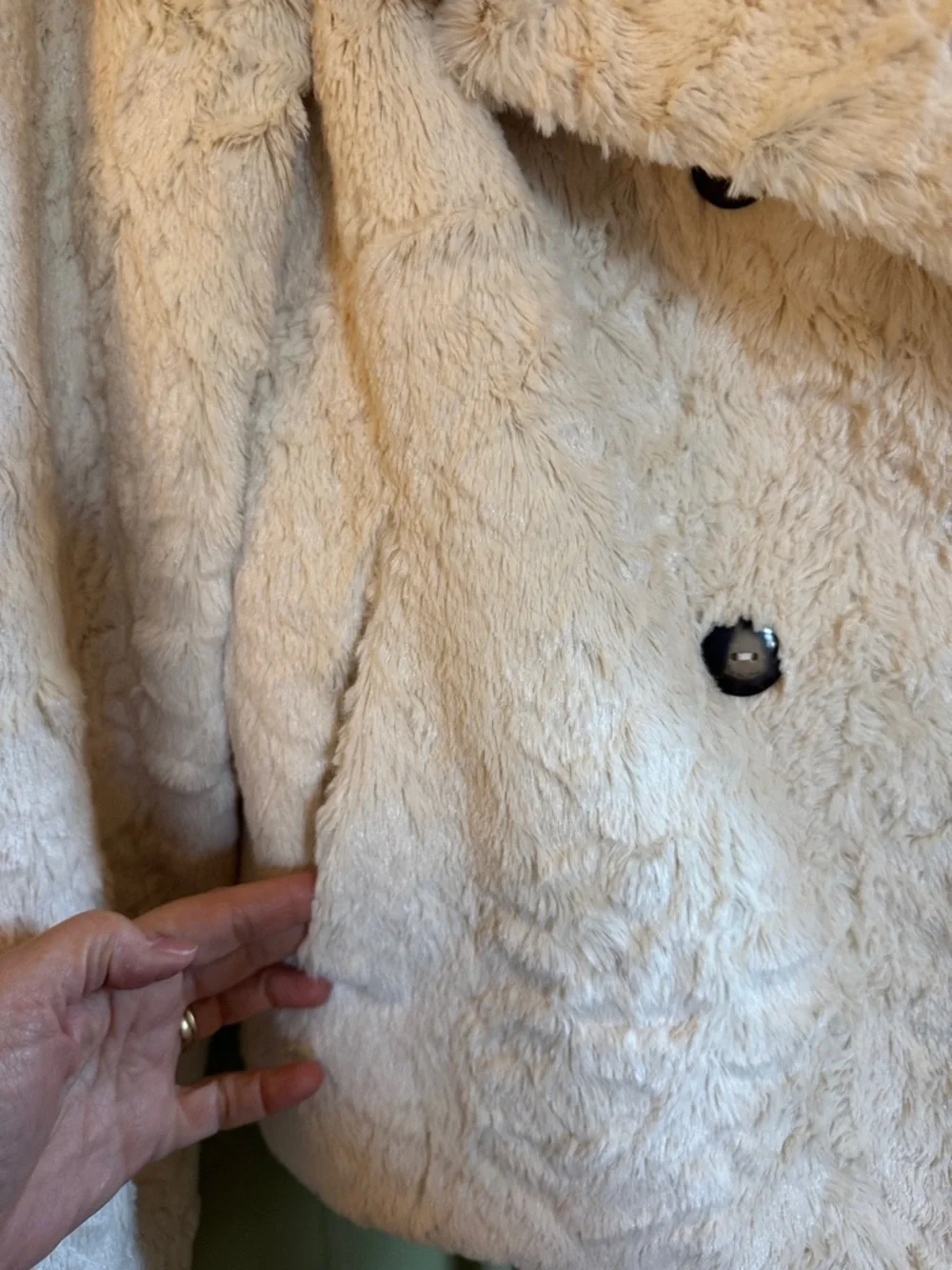 Rachel Roy Faux Fur Teddy Jacket - Picture 7 of 8